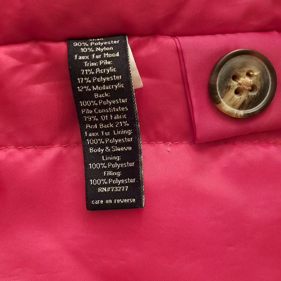 Apt 9 winter hooded jacket, red, Women's Small - Picture 7 of 7